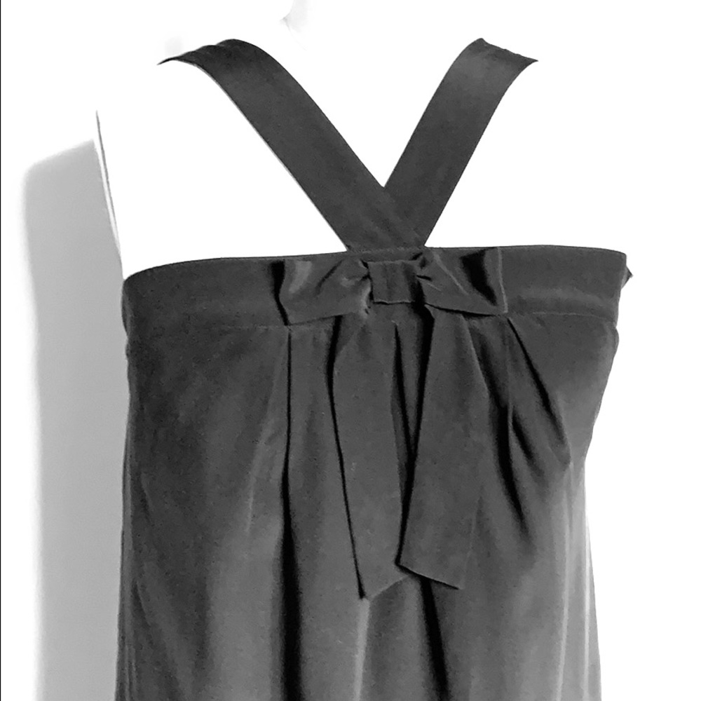 Black silk dress